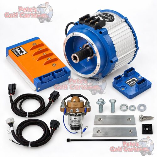 SilverWolf TEEKON E-Z-GO TXT motor kit with controller, GCM, harnesses and solenoid
