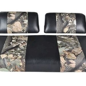Golf Cart Seat Cover Set Real Tree Camo and Black