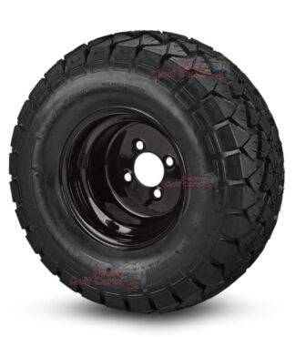 10-in-Black-Steel-wheels-22-10-10-DOT-AT-Trail-Fox-tires-combo-ezgo-clubcar-yamaha-petesgolfcarts
