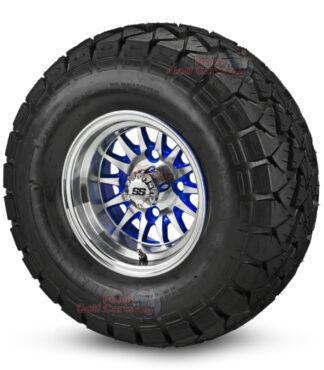 10-in-Phoenix-Blue-Machined-22-10-10-DOT-AT-Trail-Fox-Tires-combo-ezgo-clubcar-yamaha-petesgolfcarts