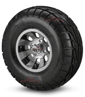 10-in-Revolver-Black-Machined-Wheels-22-10-10-DOT-Street-Tires-combo-ezgo-clubcar-yamaha-petesgolfcarts