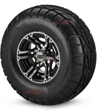 10-in-Terminator-Black-Machined-Wheels-22-10-10-DOT-Street-Tires-combo-ezgo-clubcar-yamaha-petesgolfcarts