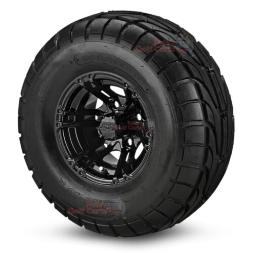 10-in-Terminator-Gloss-Black-Wheels-22-10-10-DOT-Street-Tires-combo-ezgo-clubcar-yamaha-petesgolfcarts