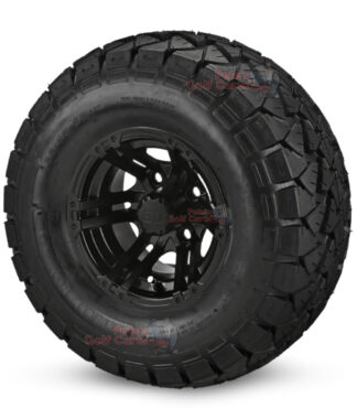 10-in-Terminator-Matte-Black-Wheels-22-10-10-DOT-AT-Trail-Fox-Tires-combo-ezgo-clubcar-yamaha-petesgolfcarts