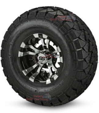 10-in-Vampire-Black-Machined-Wheels-22-10-10-DOT-AT-Trail-Fox-Tires-combo-ezgo-clubcar-yamaha-petesgolfcarts