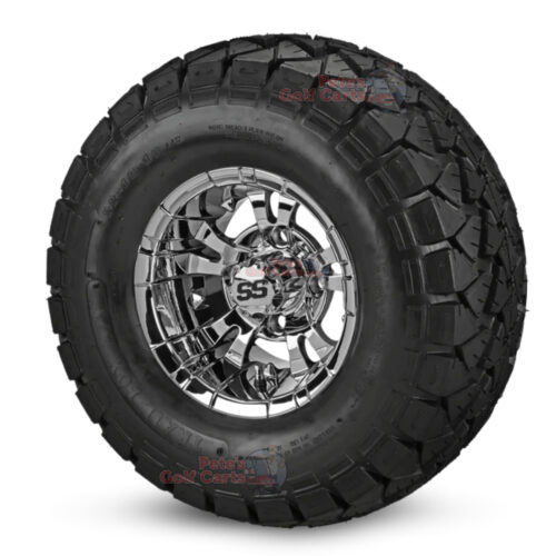 10-in-Vampire-Chrome-Wheels-22-10-10-DOT-AT-Trail-Fox-Tires-combo-ezgo-clubcar-yamaha-petesgolfcarts