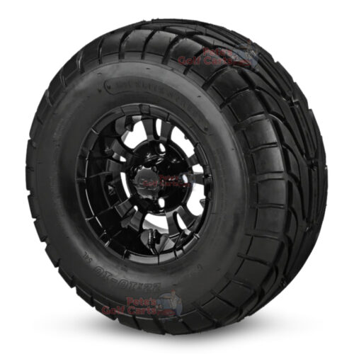 10-in-Vampire-Gloss-Black-Wheels-22-10-10-DOT-Street-Tires-combo-ezgo-clubcar-yamaha-petesgolfcarts