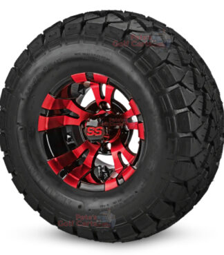 10-in-Vampire-Red-Black-Wheels-22-10-10-DOT-AT-Trail-Fox-Tires-combo-ezgo-clubcar-yamaha-petesgolfcarts