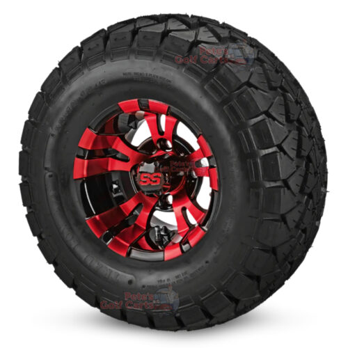 10-in-Vampire-Red-Black-Wheels-22-10-10-DOT-AT-Trail-Fox-Tires-combo-ezgo-clubcar-yamaha-petesgolfcarts