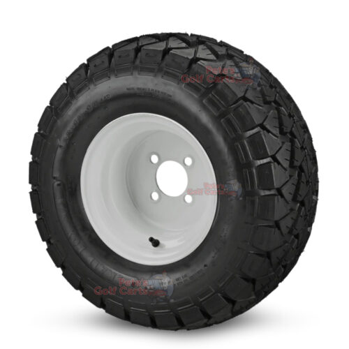 10-in-White-Steel-wheels-22-10-10-DOT-AT-Trail-Fox-Tires-combo-ezgo-clubcar-yamaha-petesgolfcarts