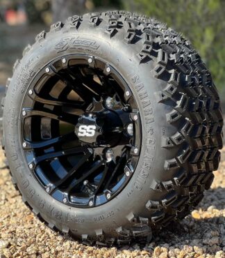 10-inch-HD3-gloss-black-golf-cart-wheels-10x7-18x9.5-10-excel-sahara-classic-dot-all-terrain-tires-combo-nonlifted-clubcar-ezgo-yamaha
