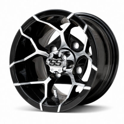 10-inch-Yosemite-black-machined-aluminum-golf-cart-wheels-10x7-petesgolfcarts-4x101.6mm-ezgo-clubcar-yamaha