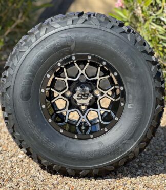 10-inch-matrix-black-machined-golf-cart-wheels-and-23x11-10-wanda-p3077-8-ply-8ply-off-road-golf-cart-tires-combo-set-of-4
