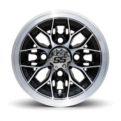 10-inch-mystique-black-machined-aluminum-golf-cart-wheels-petesgolfcarts-pgc
