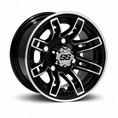 10-inch-recon-black-machined-golf-cart-wheels-petesgolfcarts-pgc