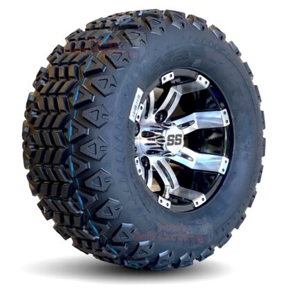 10-inch-tempest-machined-aluminum-golf-cart-wheels-and-20x10-10-DOT-terrain-tires