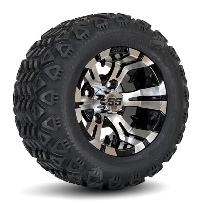 10-inch-vampire-black-machined-golf-cart-wheels-18x9-10-DOT-all-terrain-golf-cart-tires-18-inches-tall-fits-all-golf-carts