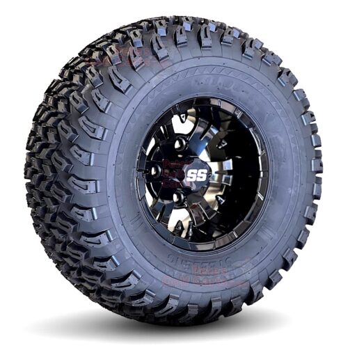 10-inch-vampire-gloss-black-golf-cart-wheels-10-x7-aluminum-22x11-10-wanda-wdt-all-terrain-tires-combo-set-of-4-angle-2