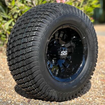 10-inch-vampire-gloss-black-golf-cart-wheels-20x8-10-turf-tires-combo-set-of-4
