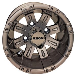 10" Vegas Bronze Golf Cart Wheels Set of 4 - RHOX®
