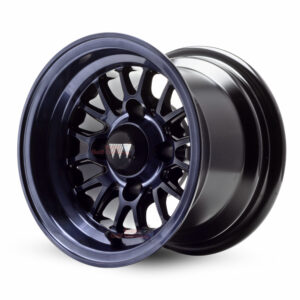 10" Type V Midnight Gunmetal Aluminum Golf Cart Wheels ET-15.5mm | Wheel Mate
