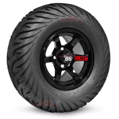 12-inch-GT-gloss-black-golf-cart-wheels-and-23x10.5-12-hellfire-dot-approved-street-turf-tires-combo-ezgo-clubcar-yamaha-petesgolfcarts-BNDL-TR1215-WH1210