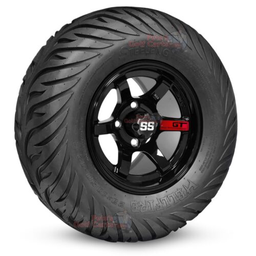 12-inch-GT-gloss-black-golf-cart-wheels-and-23x10.5-12-hellfire-dot-approved-street-turf-tires-combo-ezgo-clubcar-yamaha-petesgolfcarts-BNDL-TR1215-WH1210