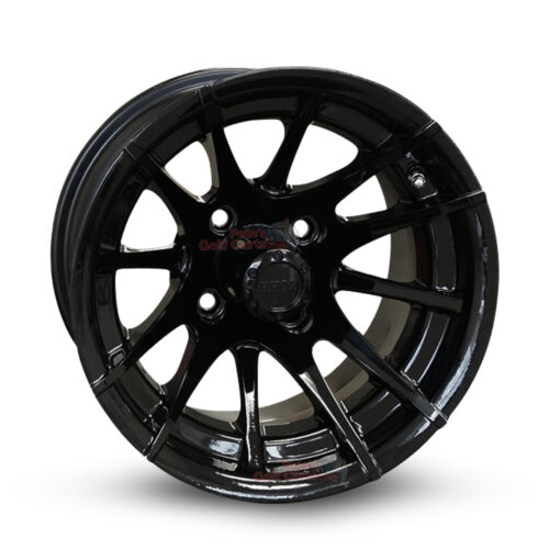 12-inch-RX104-gloss-black-aluminum-golf-cart-wheels-RHOX-12x7-4x4-bolt-pattern-101mm-et-25mm-offset