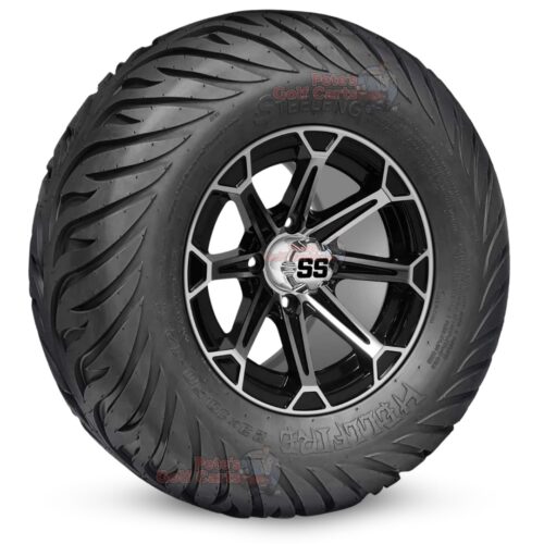 12-inch-Viking-black-machined-golf-cart-wheels-and-23x10.5-12-hellfire-dot-approved-street-turf-tires-combo-ezgo-clubcar-yamaha-petesgolfcarts-BNDL-TR1215-WH1204