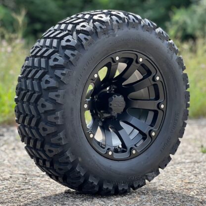 12-inch-beast-matte-black-golf-cart-wheels-12x7-23x10-12-Sierra-Sport-DOT-All-terrain-golf-cart-tires-combo-yamaha-ezgo-clubcar-petesgolfcarts-lifted-carts