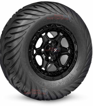 12-inch-grizzly-gloss-black-golf-cart-wheels-and-23x10.5-12-hellfire-dot-approved-street-turf-tires-combo-ezgo-clubcar-yamaha-petesgolfcarts-BNDL-TR1215-WH1264
