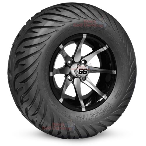 12-inch-kraken-black-machined-golf-cart-wheels-and-23x10.5-12-hellfire-dot-approved-street-turf-tires-combo-ezgo-clubcar-yamaha-petesgolfcarts-BNDL-TR1215-WH1212