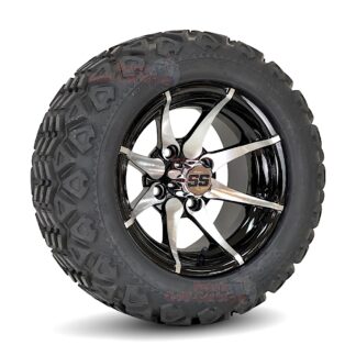 12-inch-kraken-machined-black-aluminum-golf-cart-wheels-20x10-12-20-inch-tall-wanda-DOT-all-terrain-tires-combo