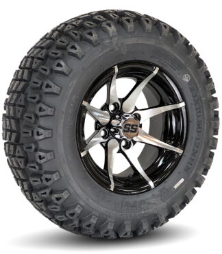 12-inch-kraken-machined-black--golf-cart-wheels-23x10.5-12-23-inch-tall-DOT-approved-all-terrain-golf-cart-tires-combo