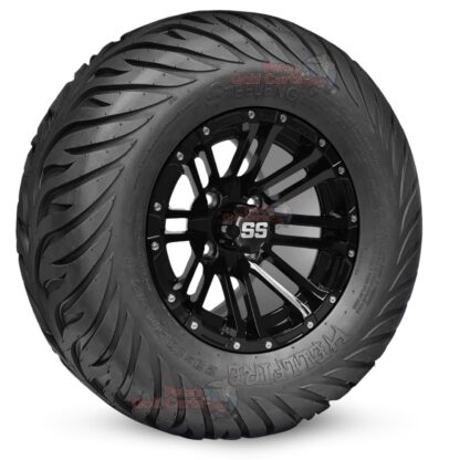 12-inch-lancer-gloss-black-golf-cart-wheels-and-23x10.5-12-hellfire-dot-approved-street-turf-tires-combo-ezgo-clubcar-yamaha-petesgolfcarts-BNDL-TR1215-WH1255