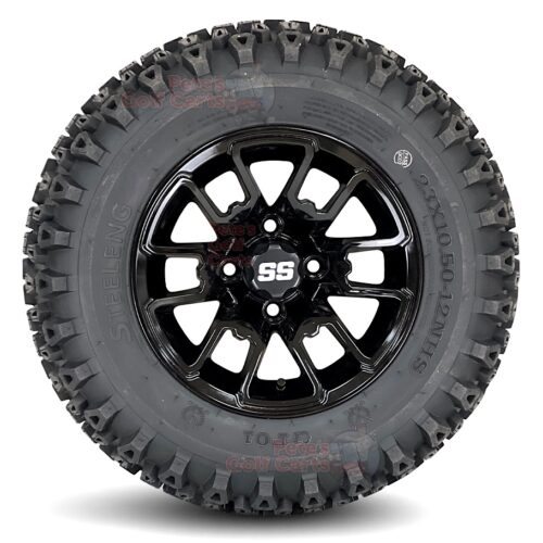 12-inch-lizard-gloss-black-golf-cart-wheels-12x7-and-23x10.5-12-dot-all-terrain-golf-cart-tires-combo-set-of-4