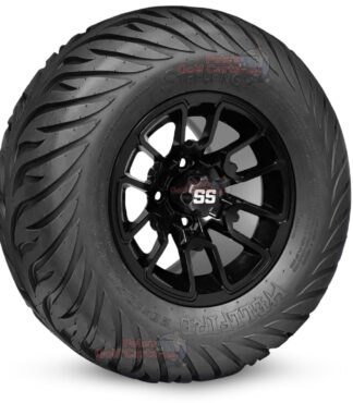 12-inch-lizard-gloss-black-golf-cart-wheels-and-23x10.5-12-hellfire-dot-approved-street-turf-tires-combo-ezgo-clubcar-yamaha-petesgolfcarts-BNDL-TR1215-WH1214