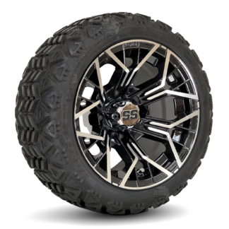 12-inch-mantis-machined-black-golf-cart-wheels-18x8-12-DOT-all-terain-tires-combo-set-of-4