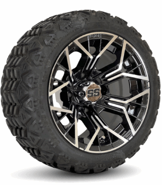12-inch-mantis-machined-black-golf-cart-wheels-18x8-12-DOT-all-terain-tires-combo-set-of-4