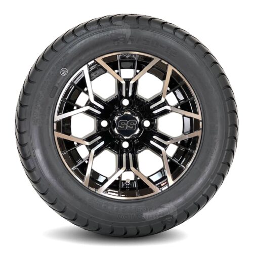 12-inch-mantis-machined-black-golf-cart-wheels-215:50-12DOT-comfortride-street-turf-golf-cart-tires-combo-set-of-4