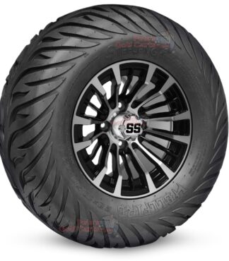 12-inch-matador-black-machined-golf-cart-wheels-and-23x10.5-12-hellfire-dot-approved-street-turf-tires-combo-ezgo-clubcar-yamaha-petesgolfcarts-BNDL-TR1215-WH1216