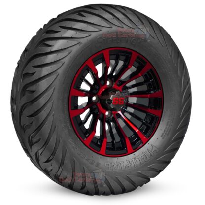 12-inch-matador-red-black-golf-cart-wheels-and-23x10.5-12-hellfire-dot-approved-street-turf-tires-combo-ezgo-clubcar-yamaha-petesgolfcarts-BNDL-TR1215-WH1220