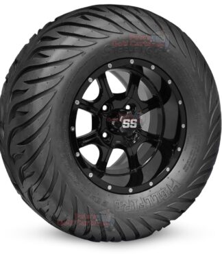 12-inch-night-stalker-gloss-black-golf-cart-wheels-and-23x10.5-12-hellfire-dot-approved-street-turf-tires-combo-ezgo-clubcar-yamaha-petesgolfcarts-BNDL-TR1215-WH1221