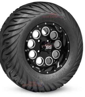 12-inch-pioneer-gloss-black-machined-golf-cart-wheels-and-23x10.5-12-hellfire-dot-approved-street-turf-tires-combo-ezgo-clubcar-yamaha-petesgolfcarts-BNDL-TR1215-WH1224