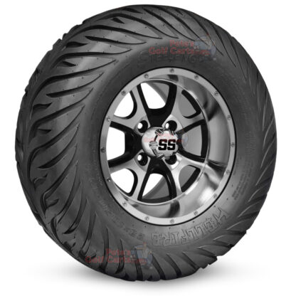 12-inch-predator-black-machined-golf-cart-wheels-and-23x10.5-12-hellfire-dot-approved-street-turf-tires-combo-ezgo-clubcar-yamaha-petesgolfcarts-BNDL-TR1215-WH1225