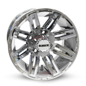 12" RX265 Chrome Golf Cart Wheels Set of 4- RHOX®