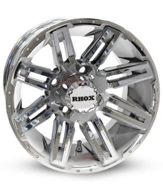 12-inch-rhox-RX265-chrome-aluminum-golf-cart-wheels-12x7-4x4-bolt-pattern-101mm-et-25mm-offset