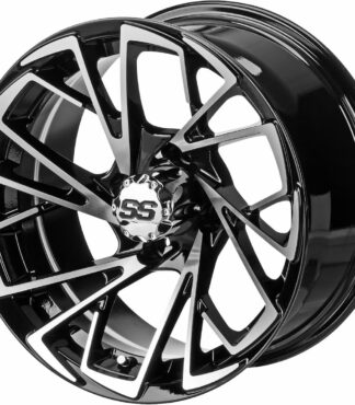 12-inch-stinger-black-machined-aluminum-golf-cart-wheels-12x7-ET-25-petesgolfcarts-com