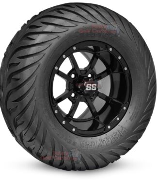 12-inch-storm-trooper-gloss-black-golf-cart-wheels-and-23x10.5-12-hellfire-dot-approved-street-turf-tires-combo-ezgo-clubcar-yamaha-petesgolfcarts-BNDL-TR1215-WH1230