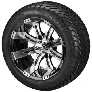 12-inch-tempest-black-machined-golf-cart-wheels-215:40-12-dot-approved-low-profile-street-turf-golf-cart-tires-combo